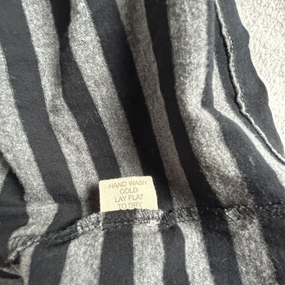 Synergy Womens Organic Cotton Striped Long Sleeve Cowl Neck Tunic Top Medium - Picture 5 of 8